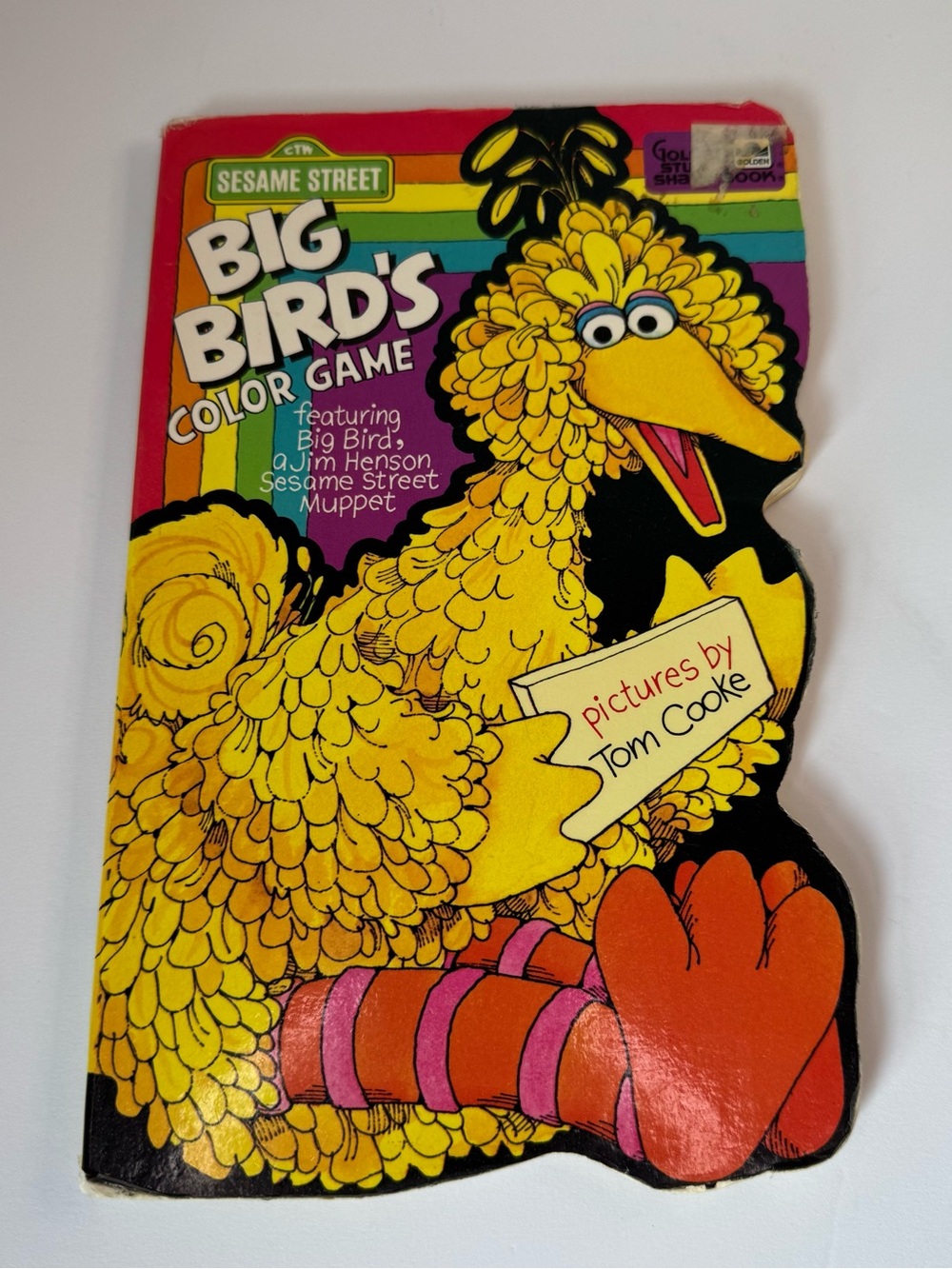 Vintage 1980’s Big Bird’s Color Game Board Book